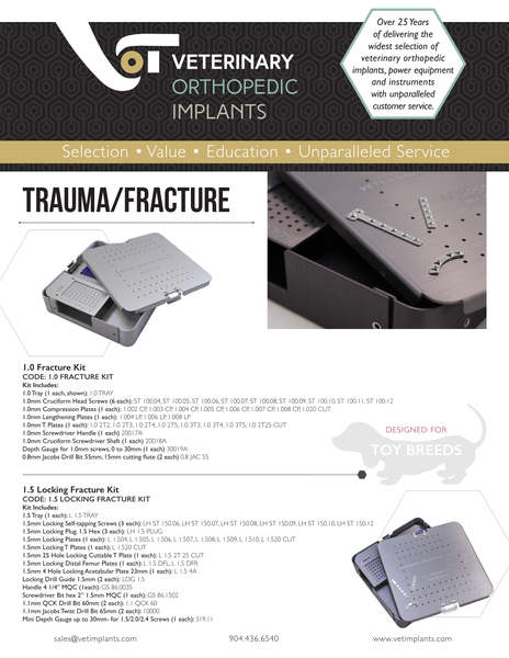 Small Breed Fracture Flyer