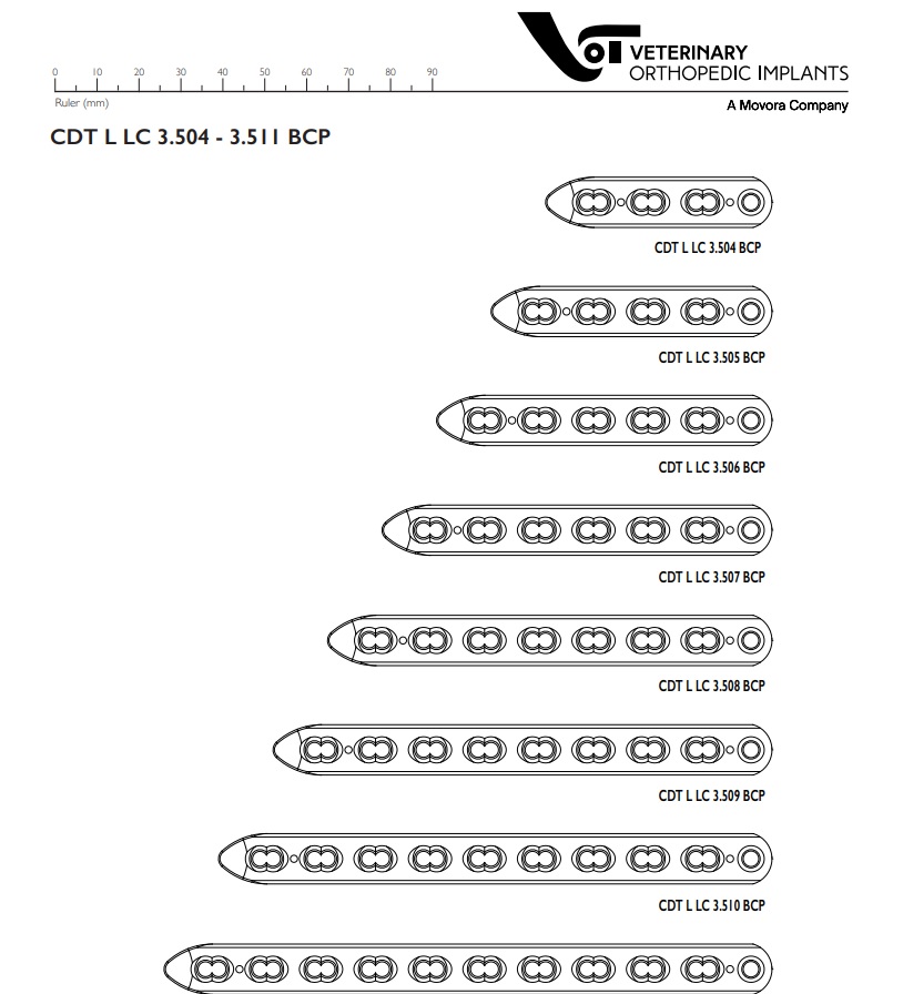 CDT Compression Plates 3.5mm Broad – 4-11 holes