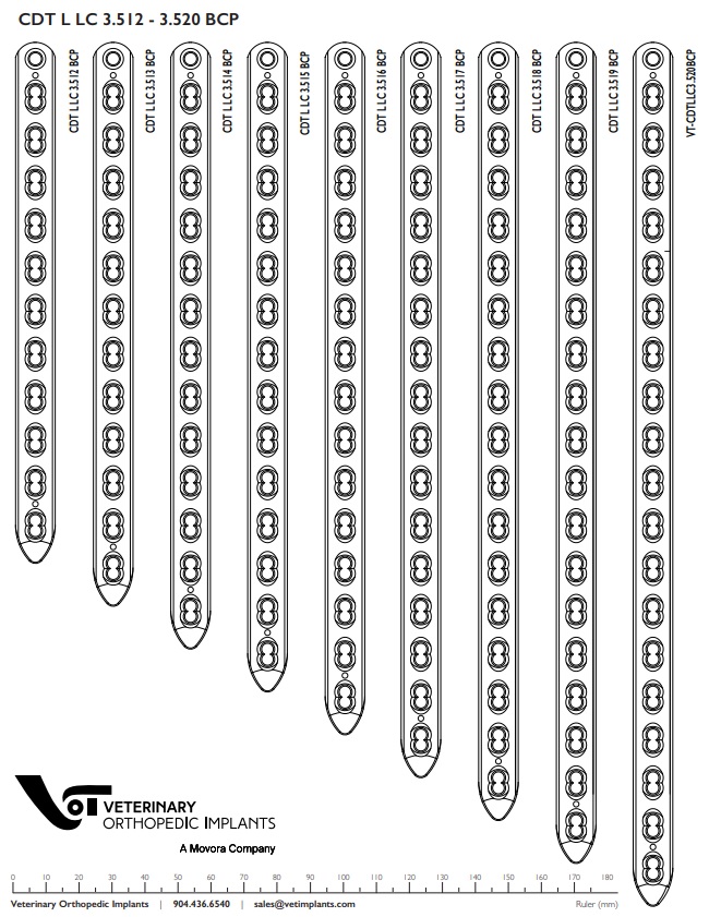 CDT Compression Plates 3.5mm Broad – 12-20 holes