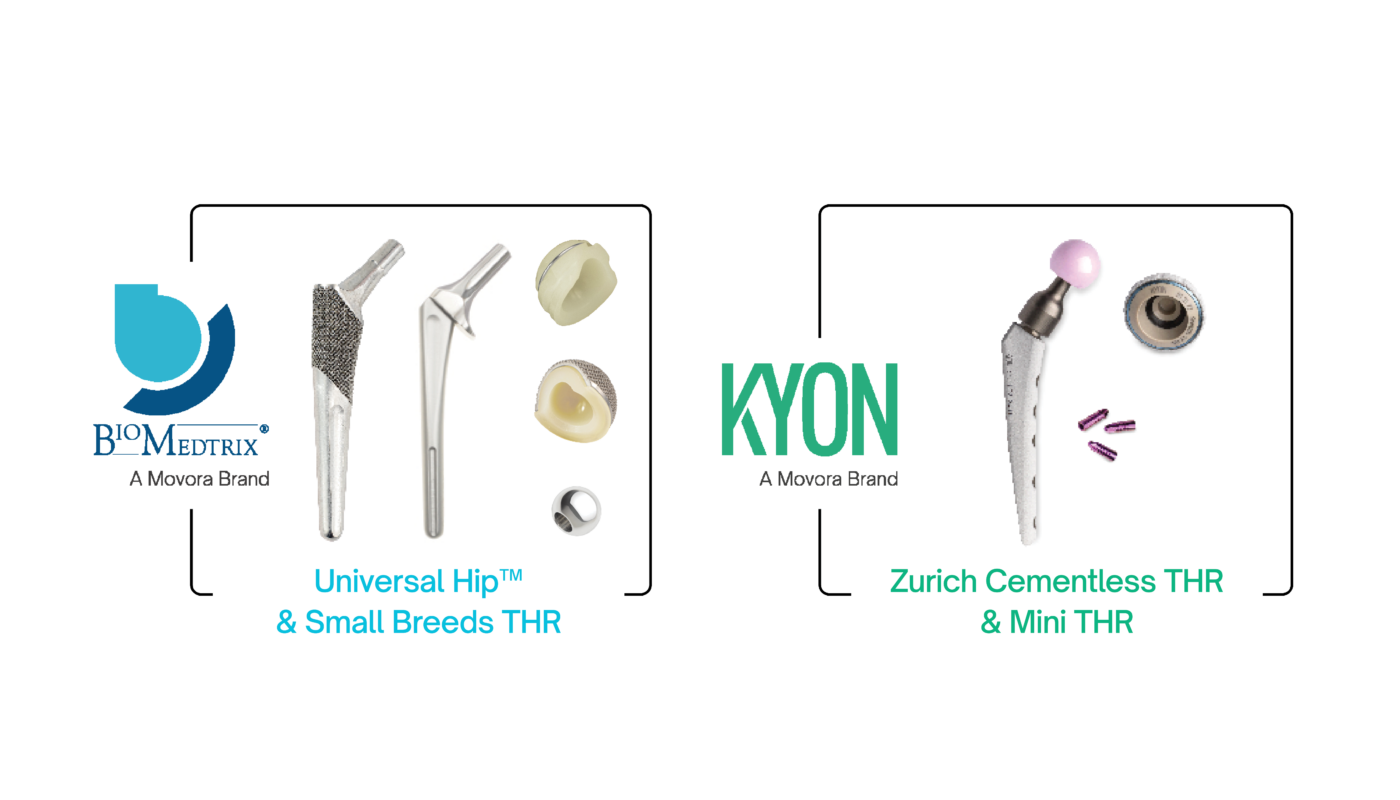 Movora THR solutions, total hip replacement implants from BioMedtrix and KYON