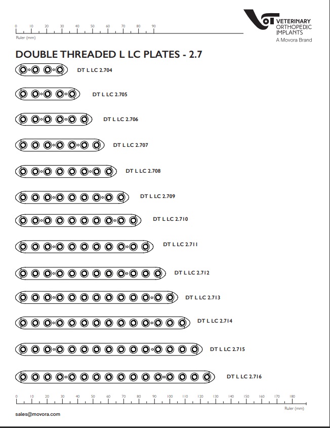 2.7 mm DT Locking Compression Plates