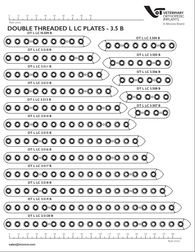 3.5 mm Broad DT Locking Compression Plates